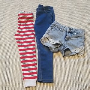 Bundle of girls jeans/shorts
